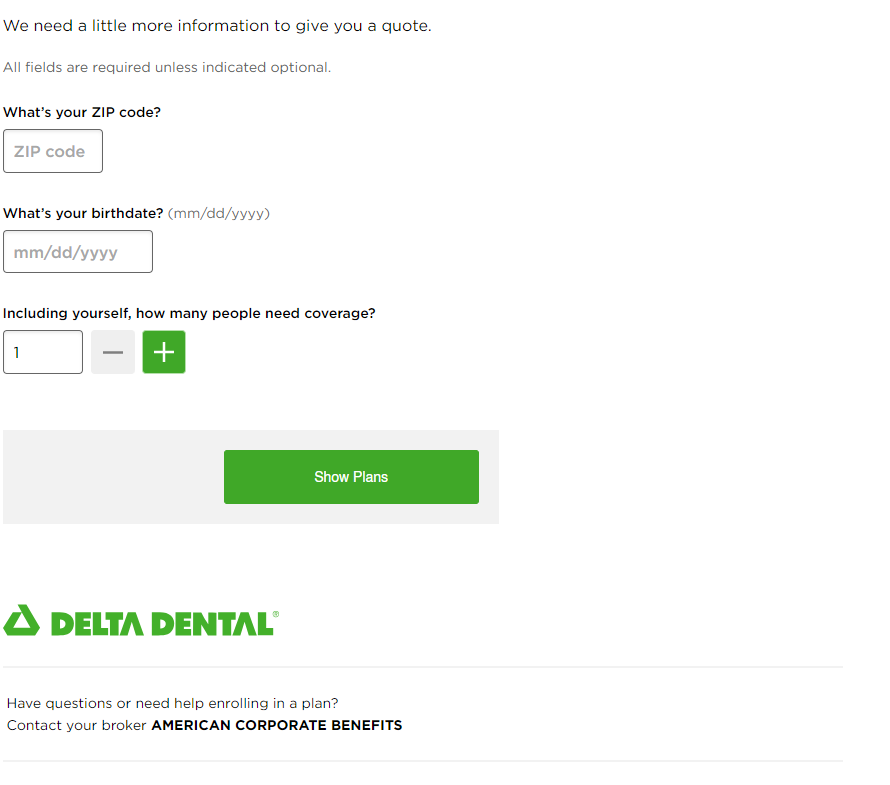 Delta Dental form image link